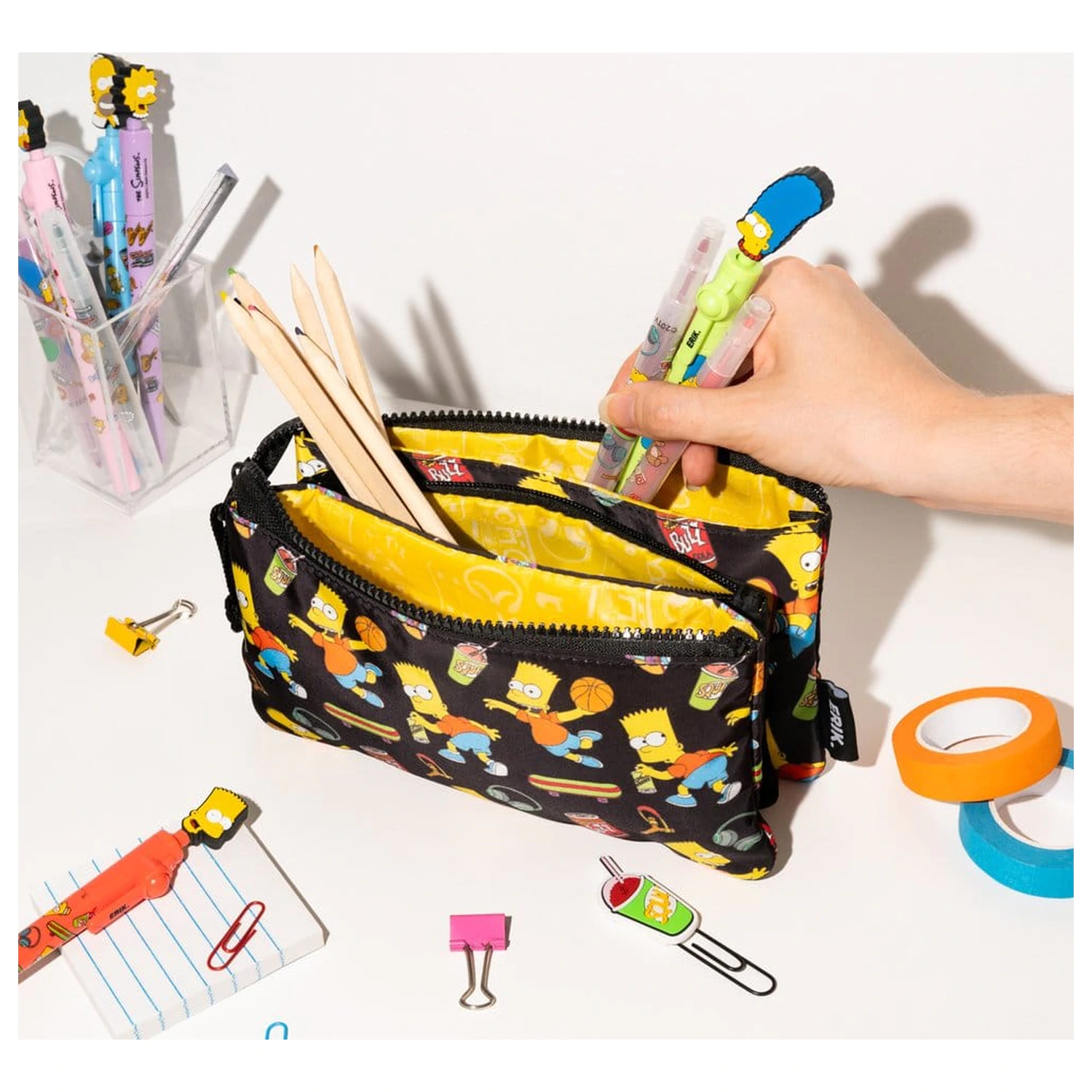 The Simpsons Triple Pencil Case Bart product photo