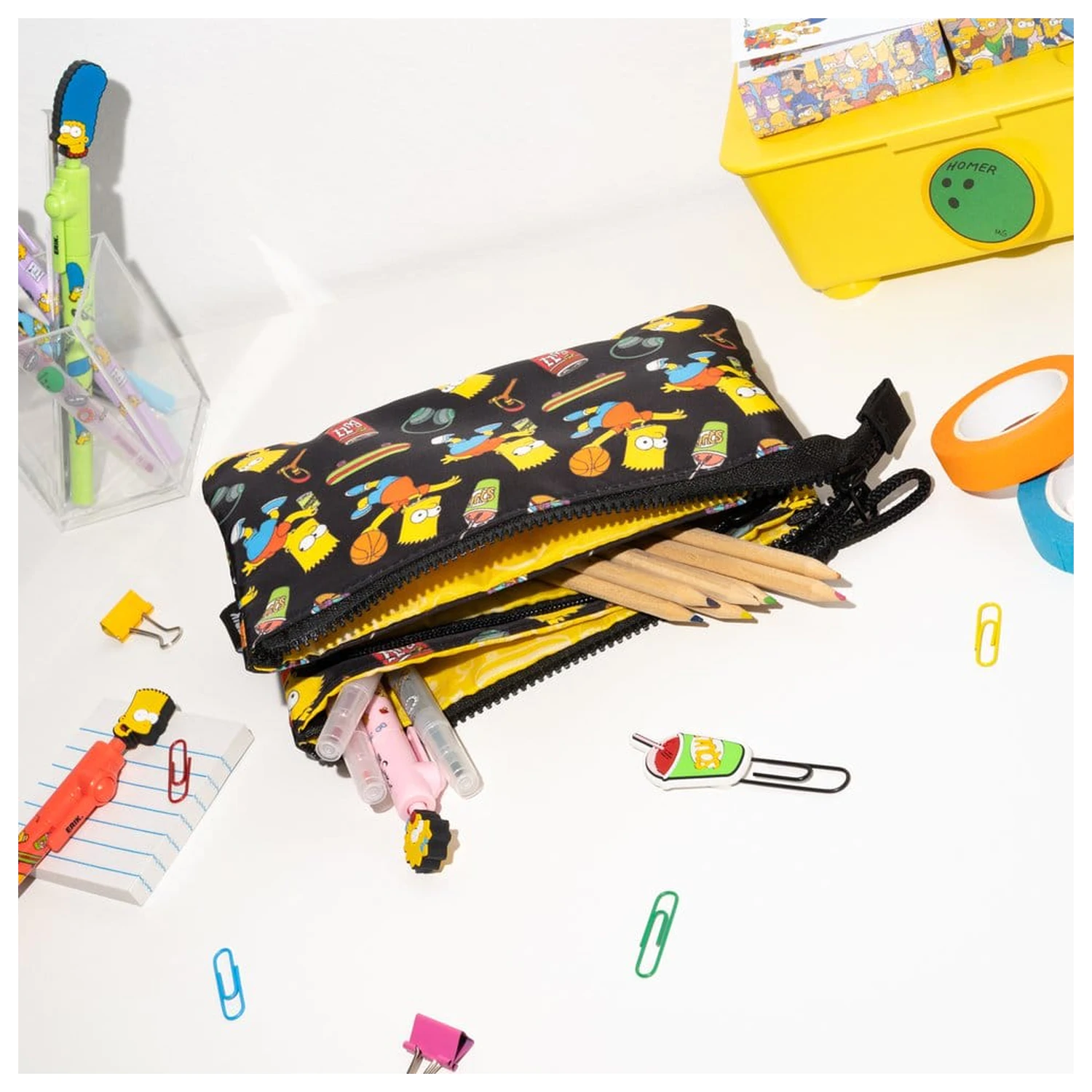 The Simpsons Triple Pencil Case Bart product photo