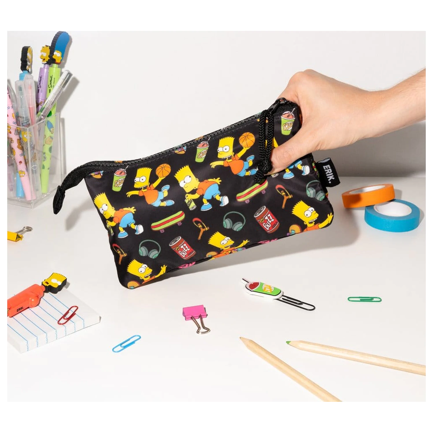 The Simpsons Triple Pencil Case Bart product photo