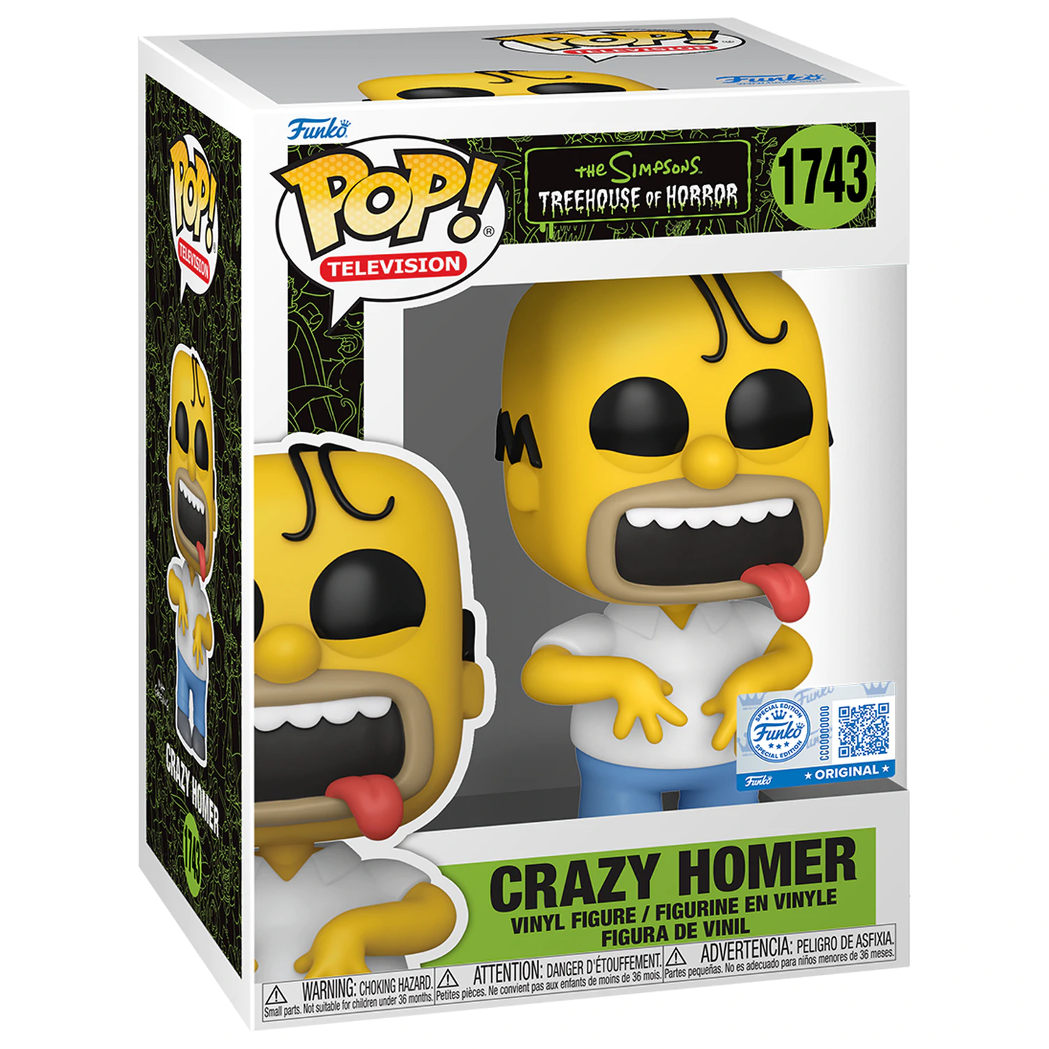 The Simpsons Funko POP! Figure Homer Simpson (Treehouse of Horror) Exclusive Edition 9 cm product photo
