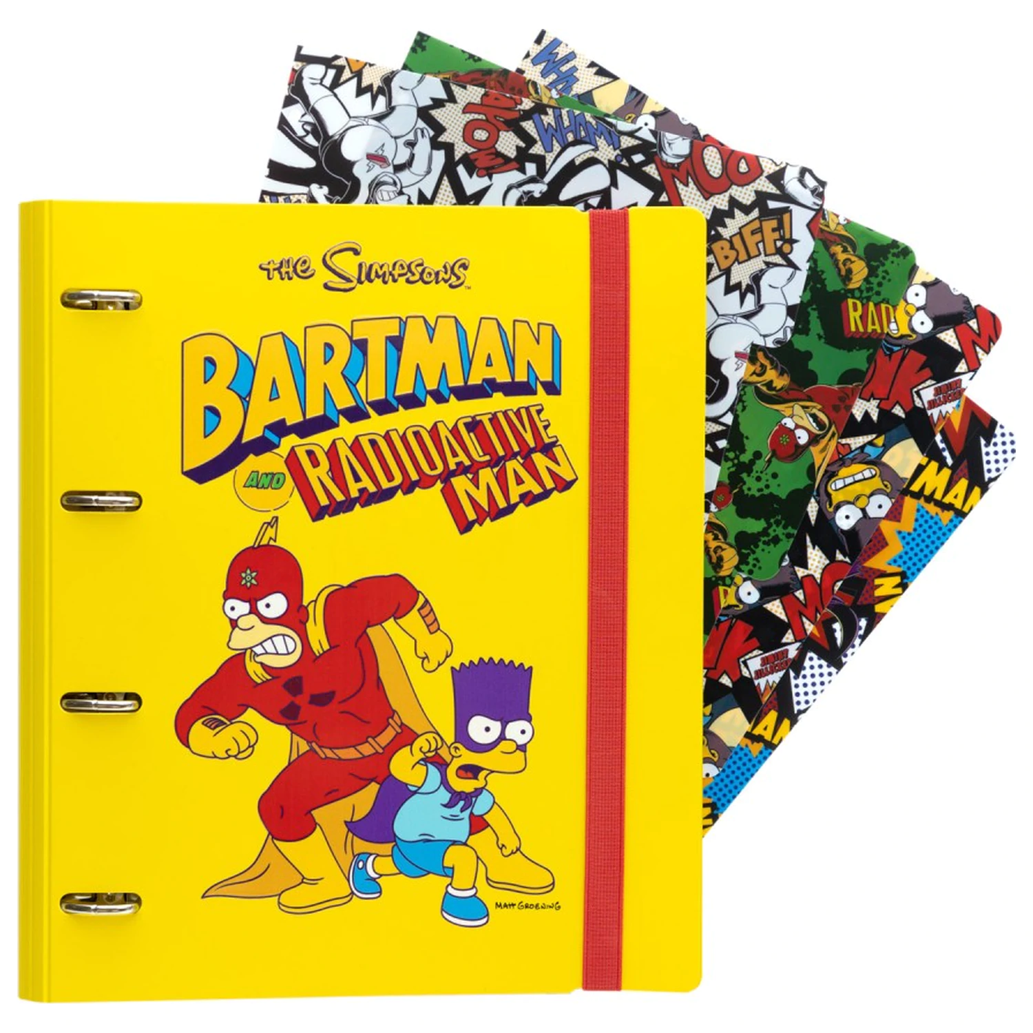 The Simpsons 4 ring folder product photo