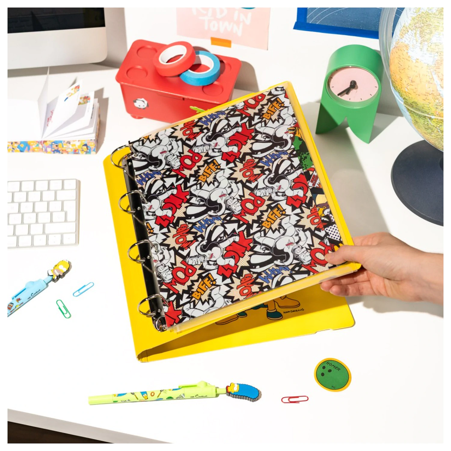 The Simpsons 4 ring folder product photo