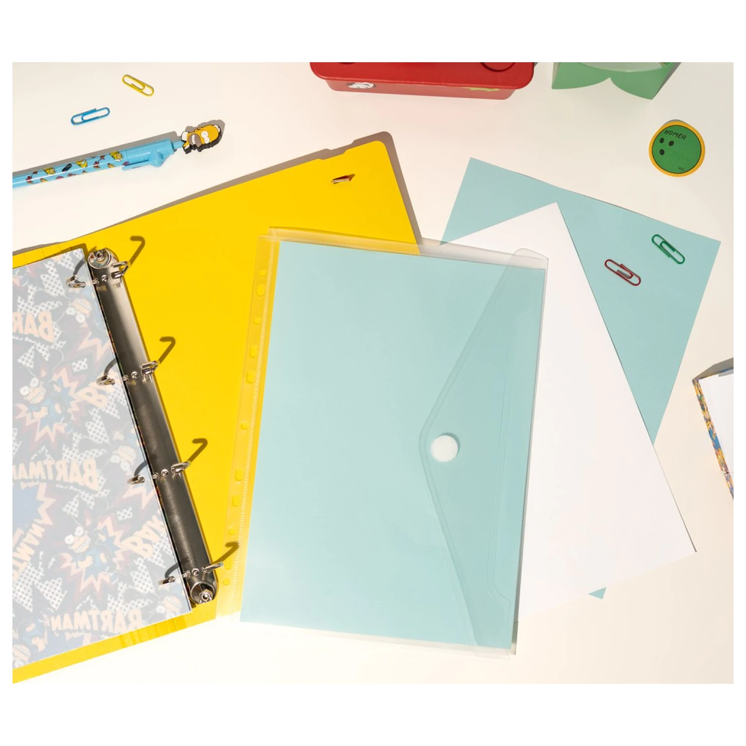 The Simpsons 4 ring folder product photo