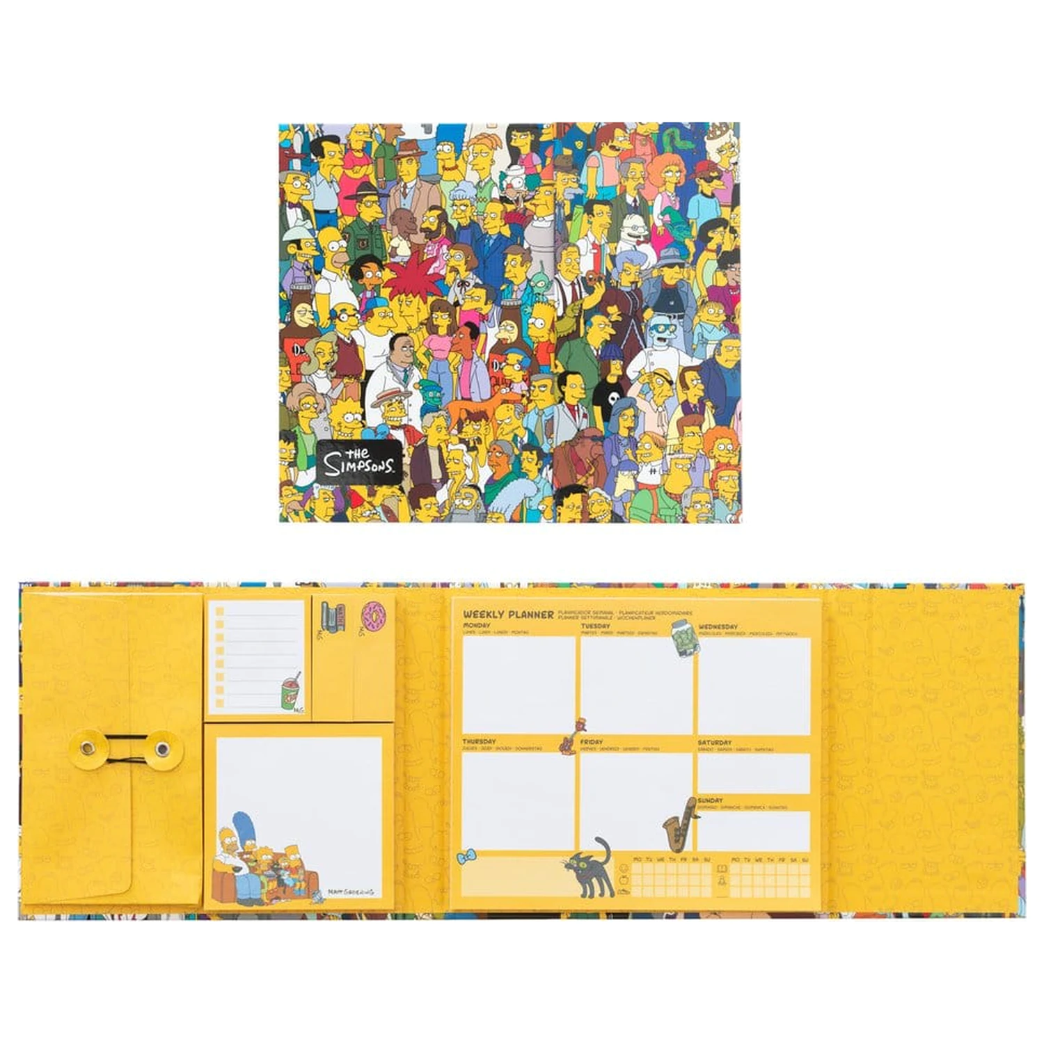 The Simpsons Weekly Planner with Sticky Notes 19 x 17 cm product photo