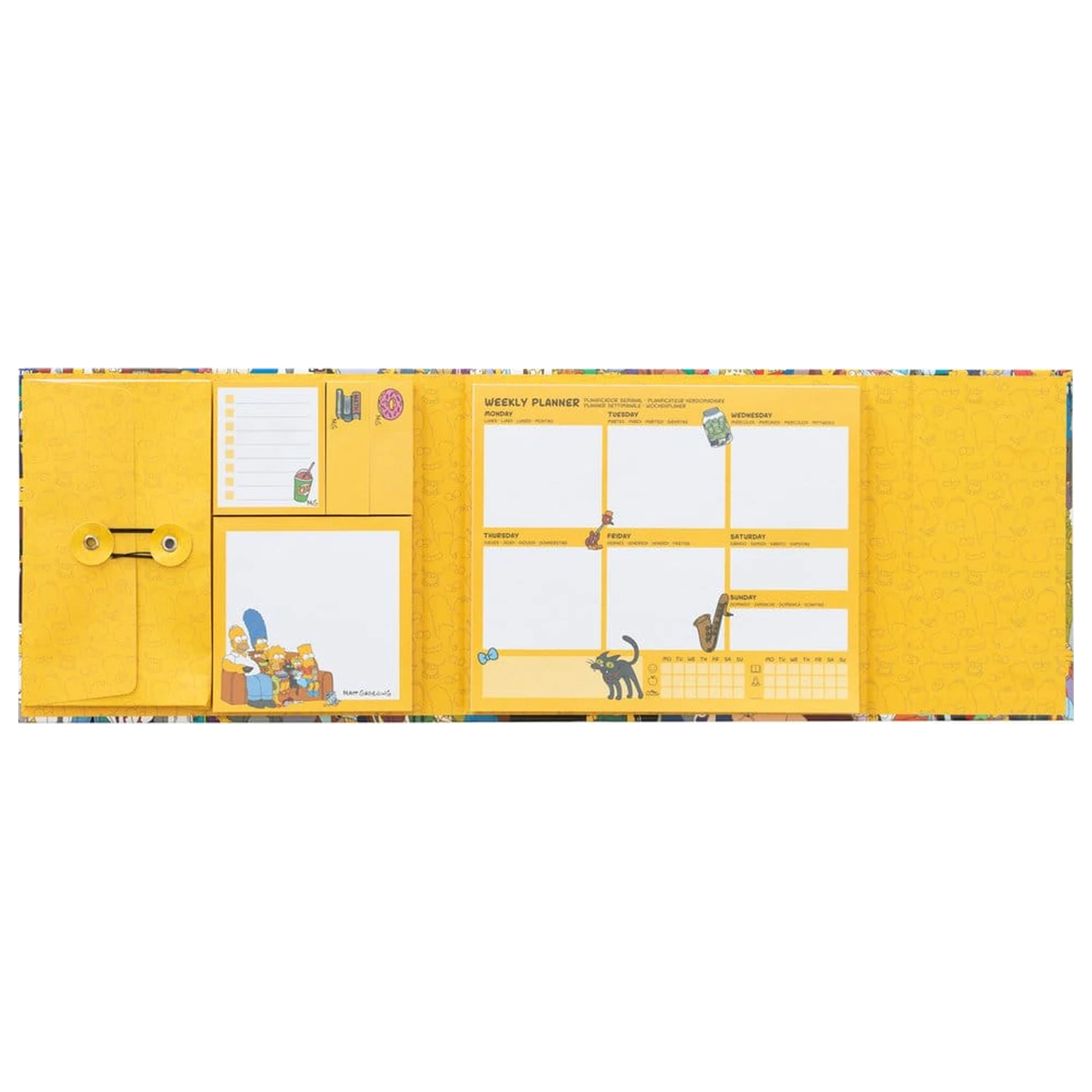 The Simpsons Weekly Planner with Sticky Notes 19 x 17 cm product photo