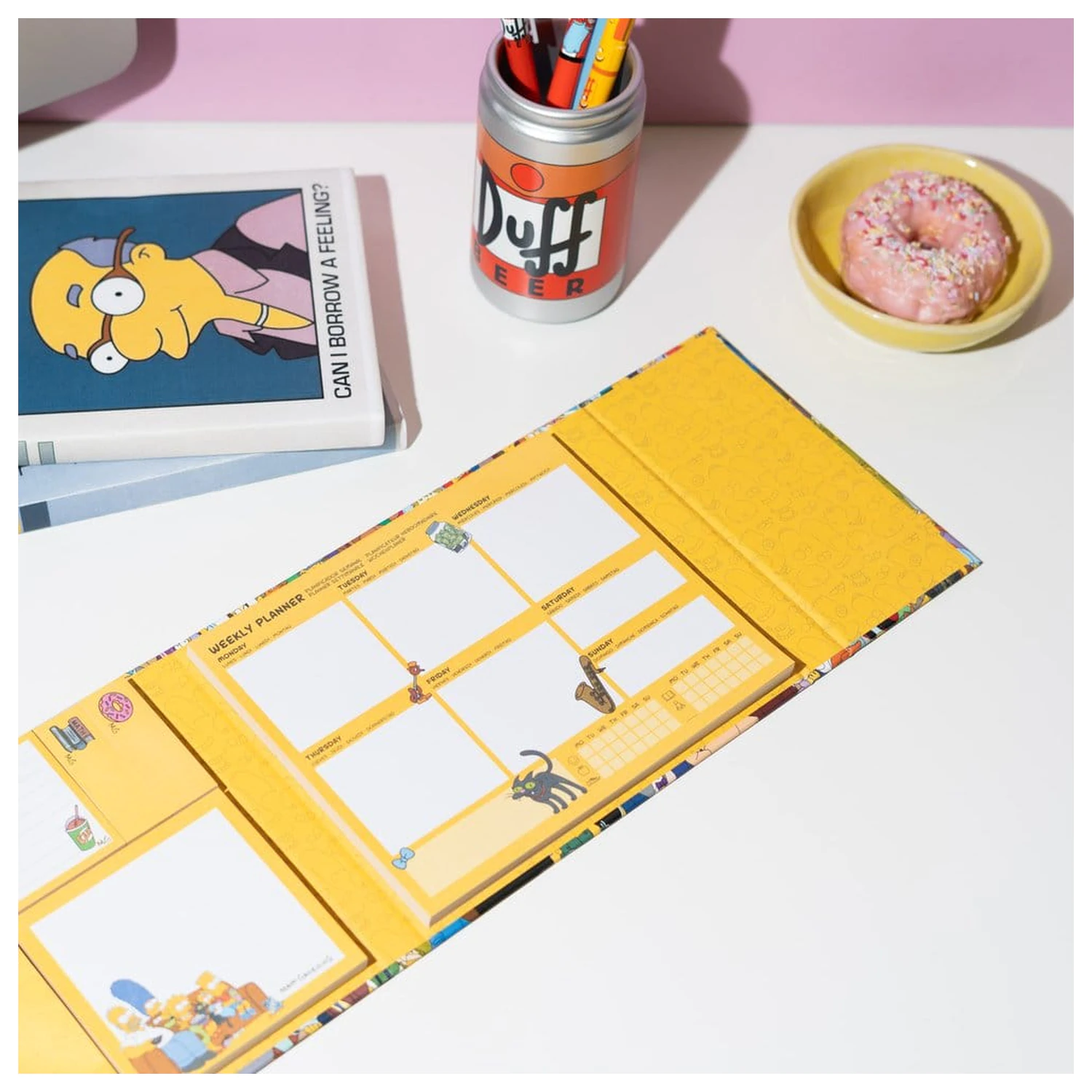 The Simpsons Weekly Planner with Sticky Notes 19 x 17 cm product photo