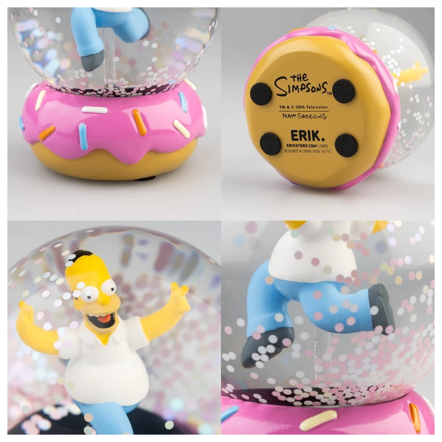 The Simpsons Snow Globe Homer Simpson Donut 10 cm product photo