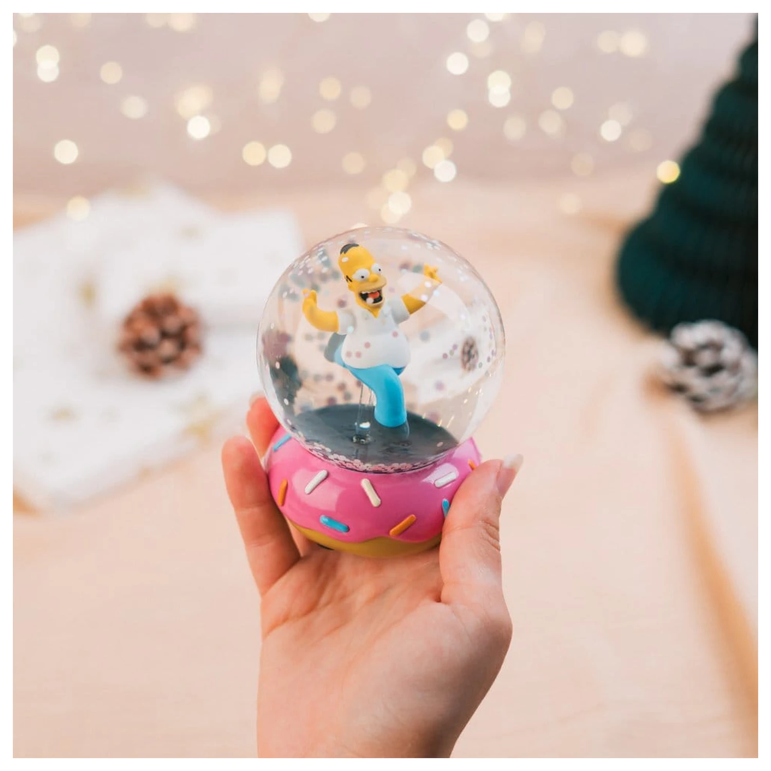 The Simpsons Snow Globe Homer Simpson Donut 10 cm product photo