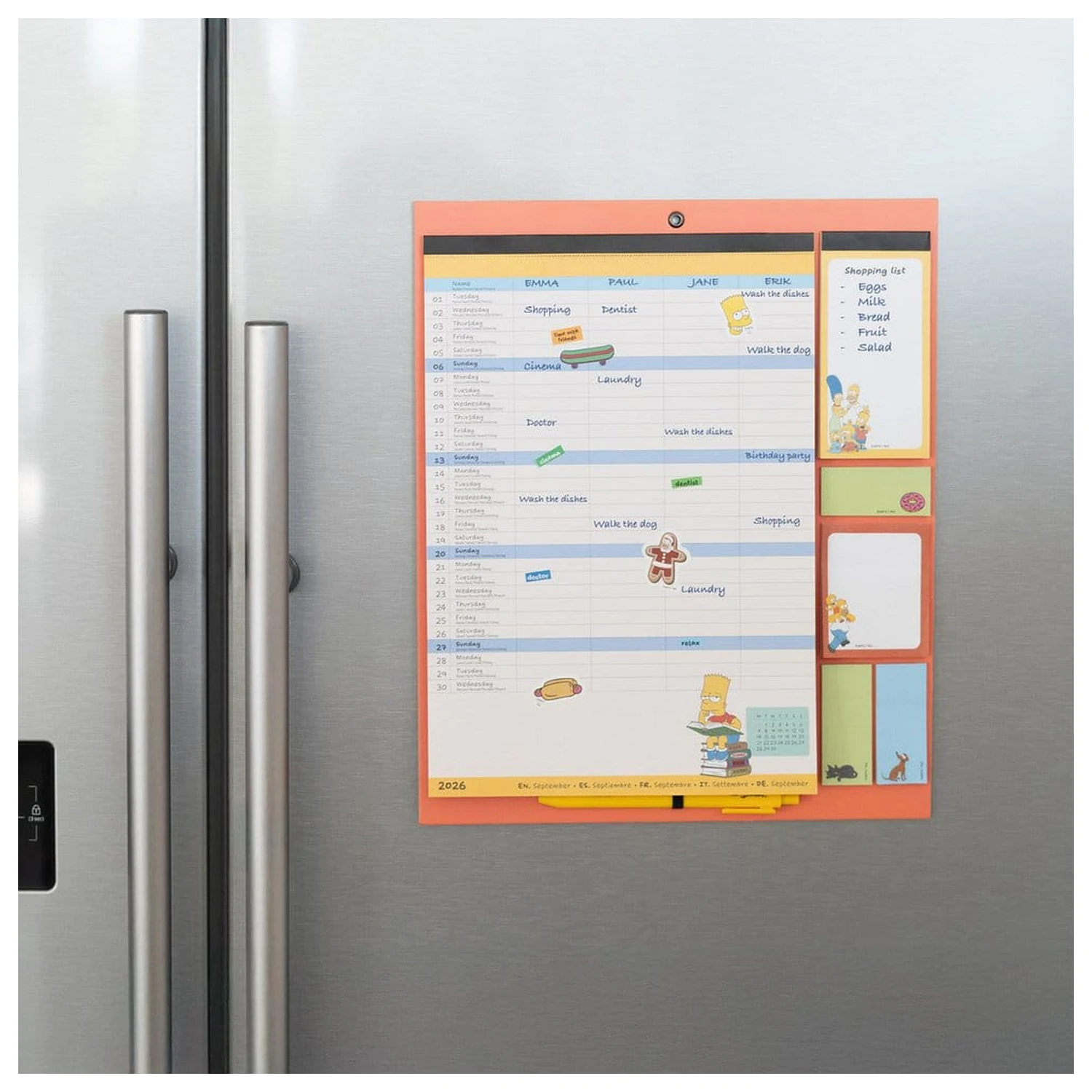 The Simpsons Magnetic Planner 2026/27 30 x 35 cm product photo