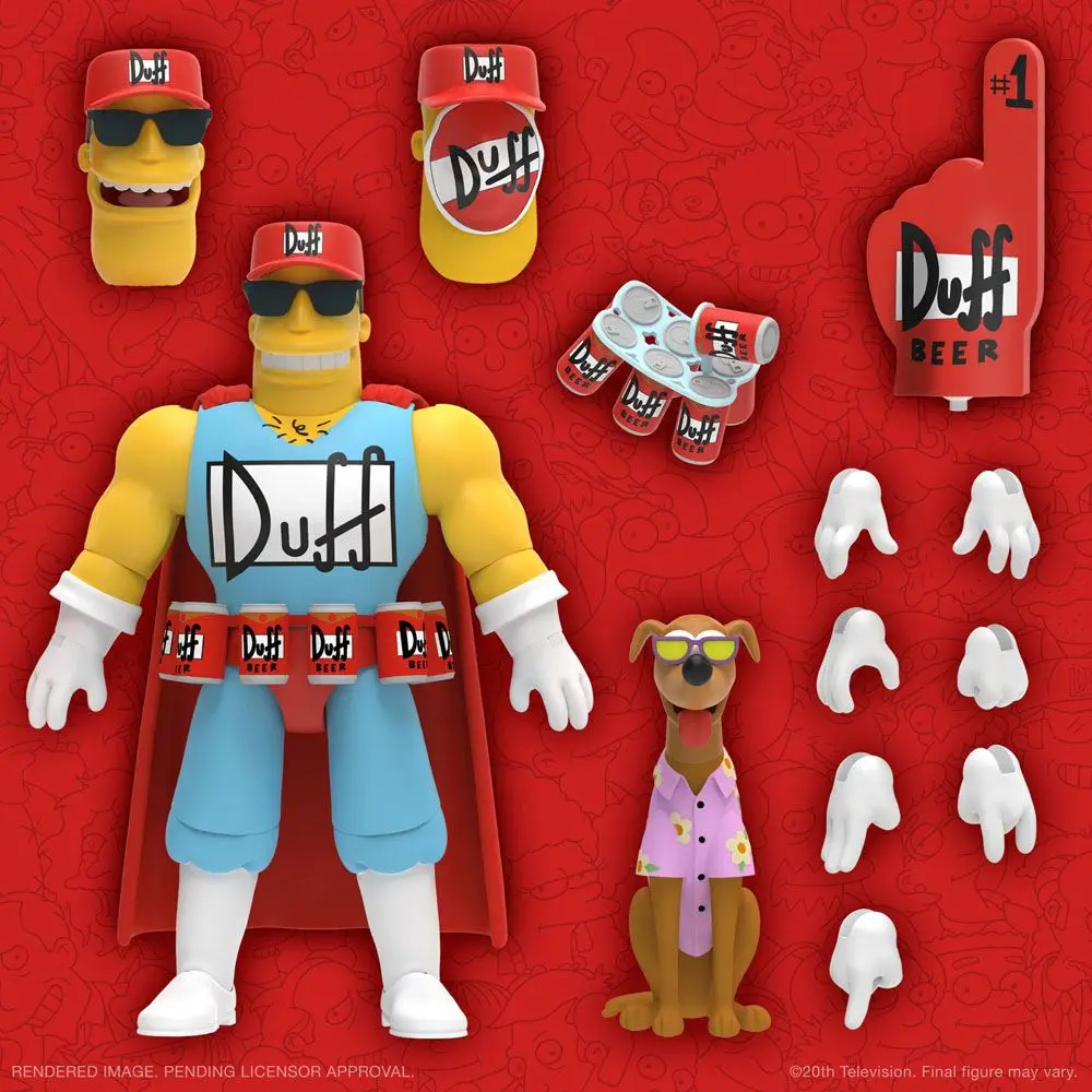 The Simpsons Ultimates Action Figure Duffman 18 cm termékfotó