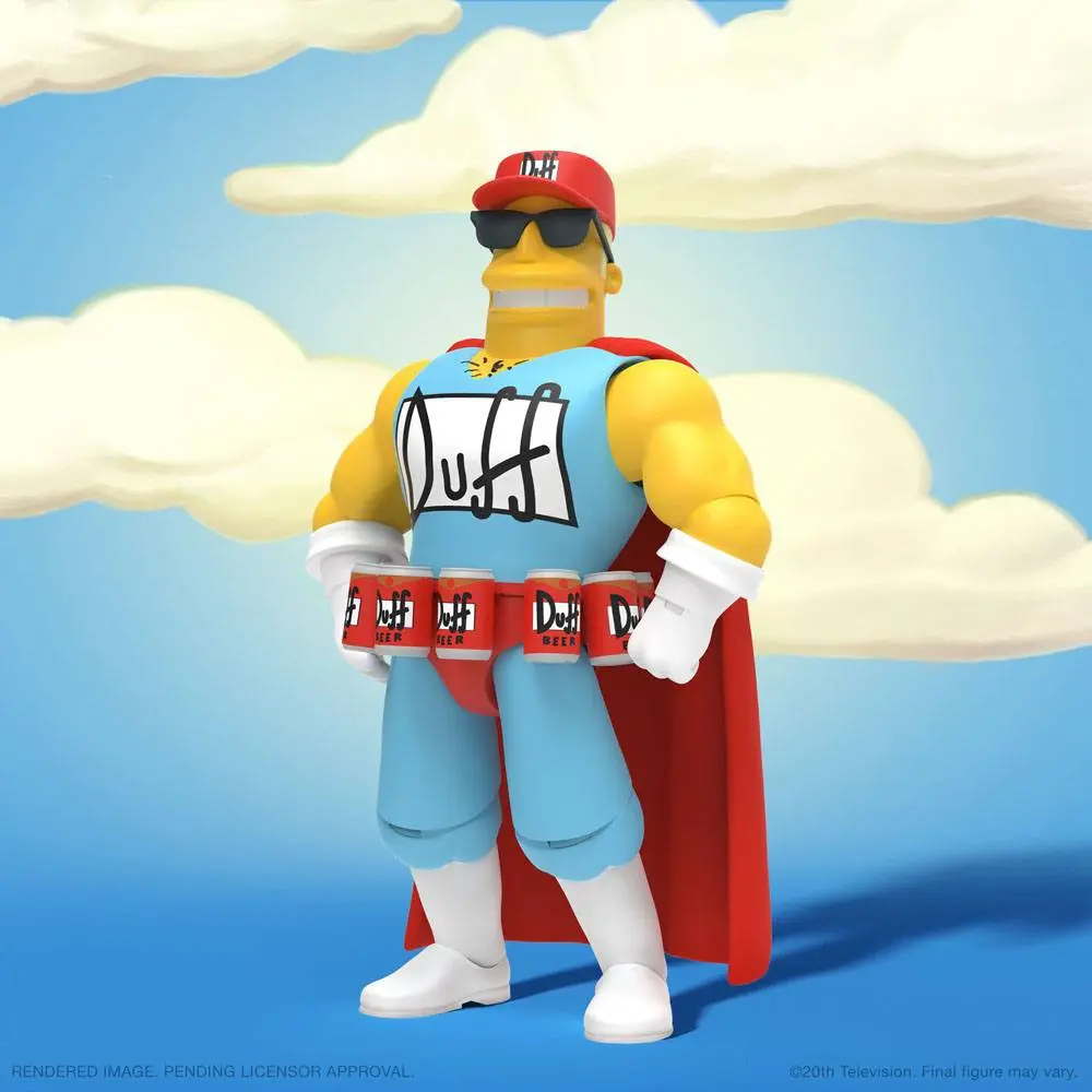 The Simpsons Ultimates Action Figure Duffman 18 cm termékfotó