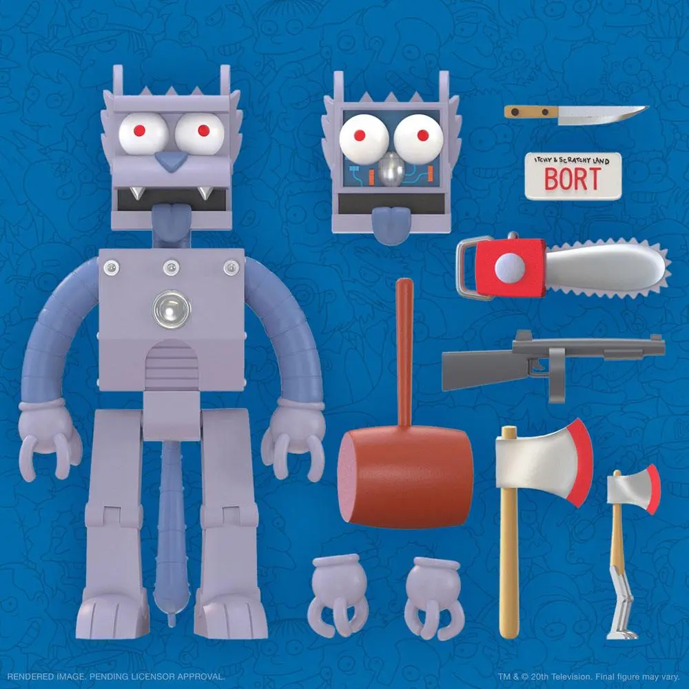 The Simpsons Ultimates Action Figure Robot Scratchy 18 cm termékfotó