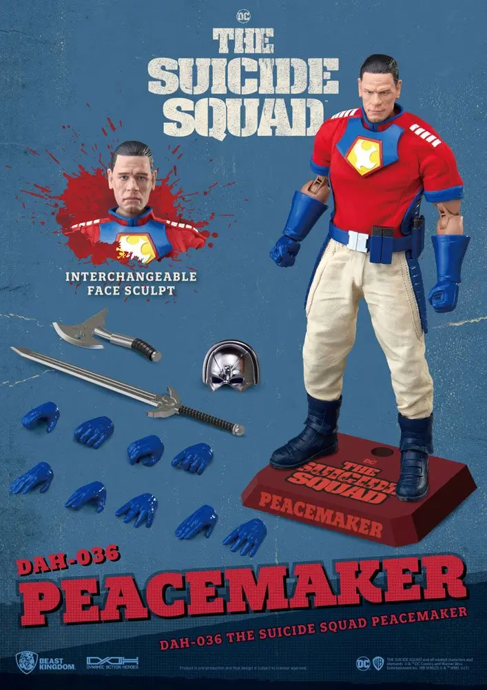 The Suicide Squad Dynamic 8ction Heroes Action Figure 1/9 Peacemaker 20 cm termékfotó