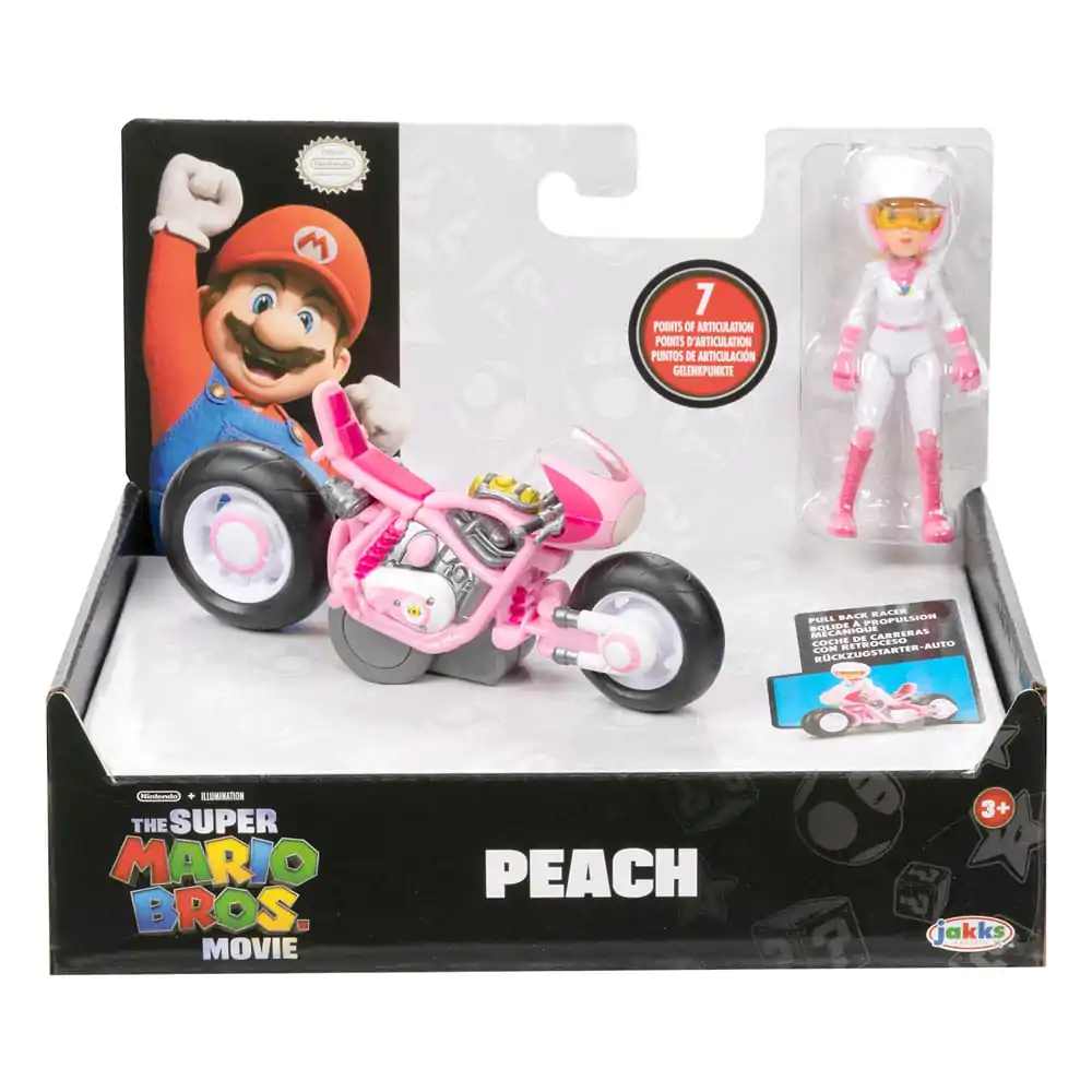 The Super Mario Bros. Movie Action Figure Peach with Racer 13 cm product photo