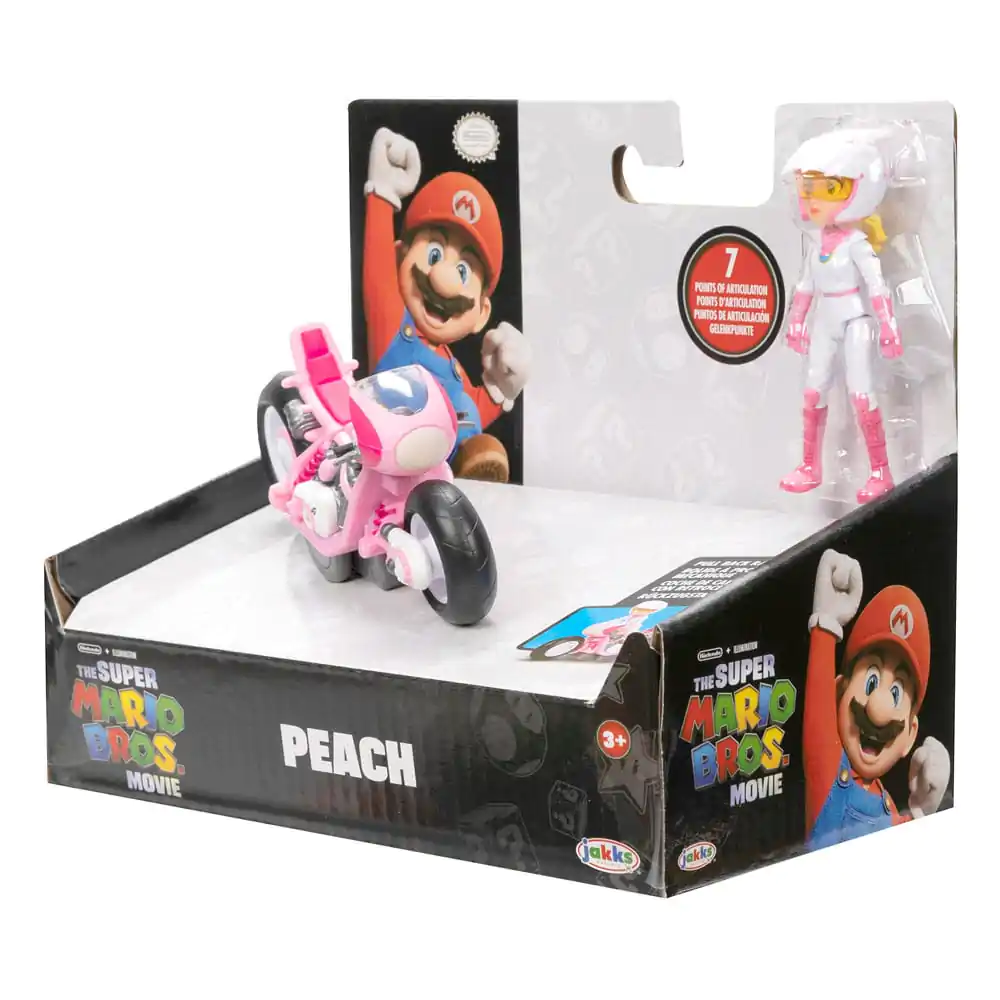 The Super Mario Bros. Movie Action Figure Peach with Racer 13 cm product photo