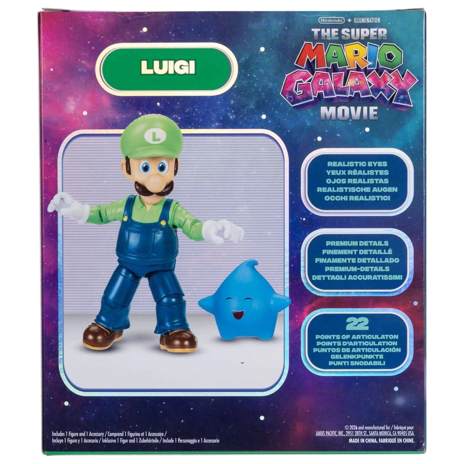 The Super Mario Galaxy Movie Action Figure Luigi 13 cm product photo