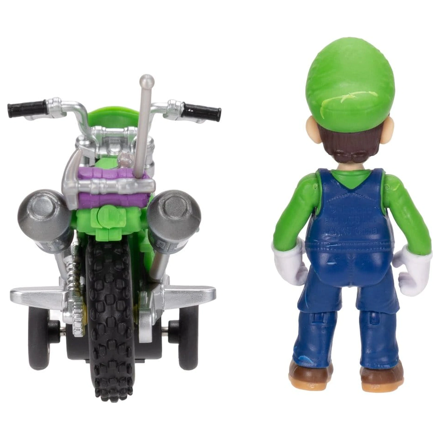 The Super Mario Galaxy Movie Action Figure with Pull Back Motorcycle Luigi 6 cm product photo