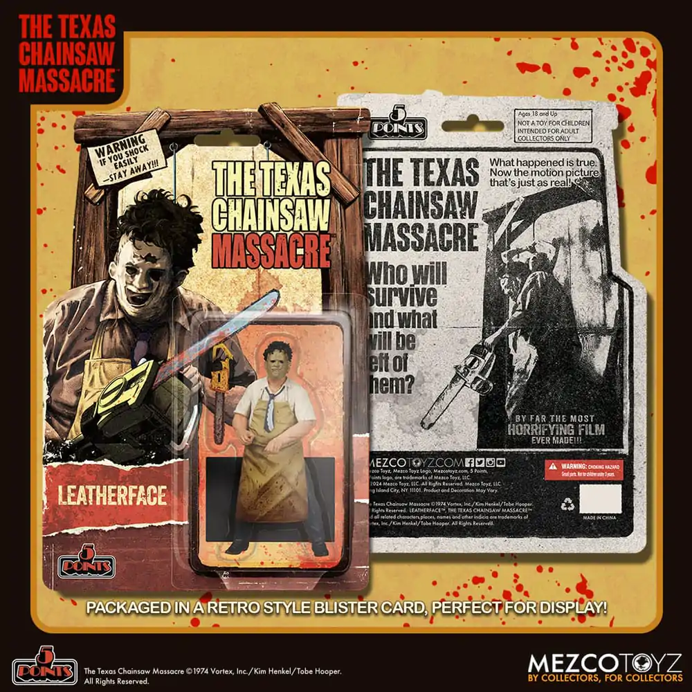 The Texas Chain Saw Massacre (1974) 5 Points Action Figure Leatherface 10 cm product photo
