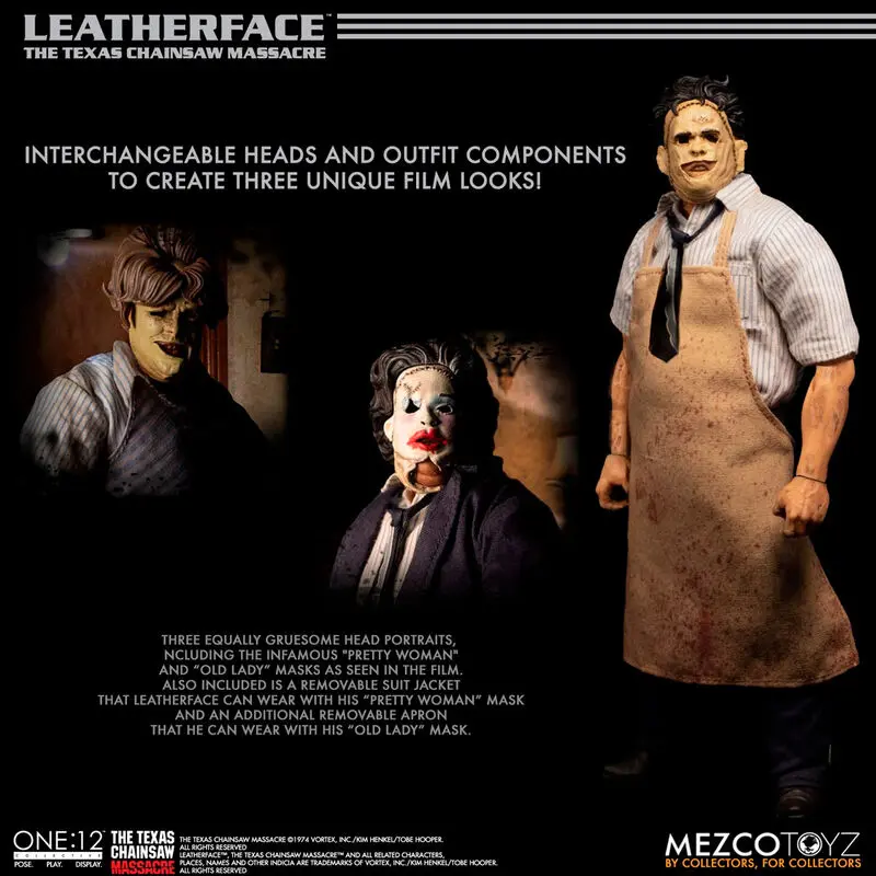 Texas Chainsaw Massacre Action Figure 1/12 Leatherface Deluxe Edition 17 cm termékfotó