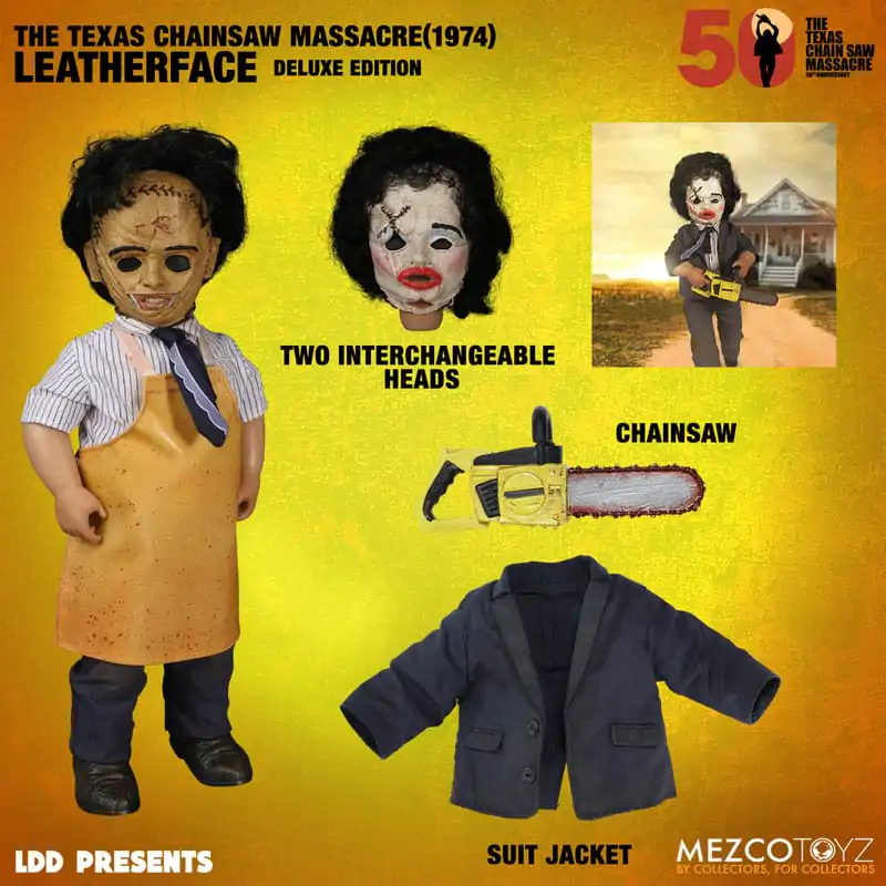 The Texas Chainsaw Massacre (1974) Living Dead Dolls Doll Leatherface Deluxe Edition 27 cm product photo