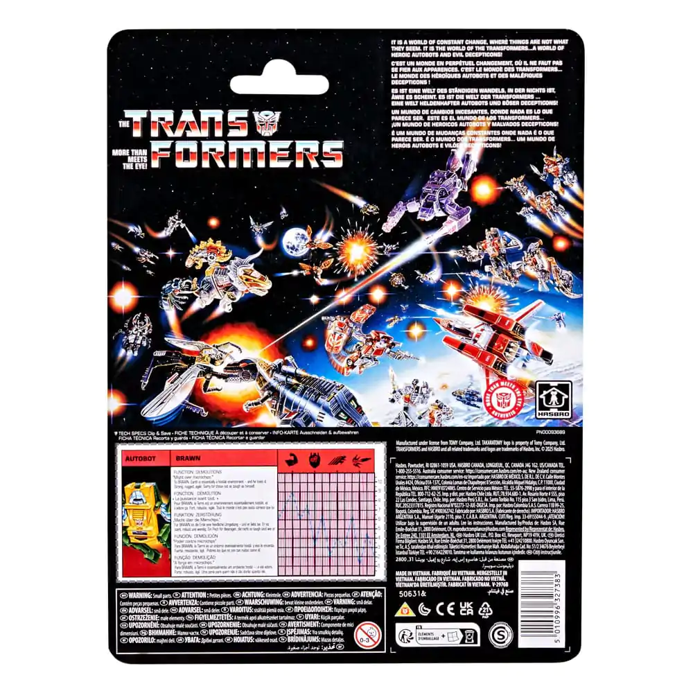 The Transformers Retro G1 Action Figure Autobot Brawn 13 cm product photo