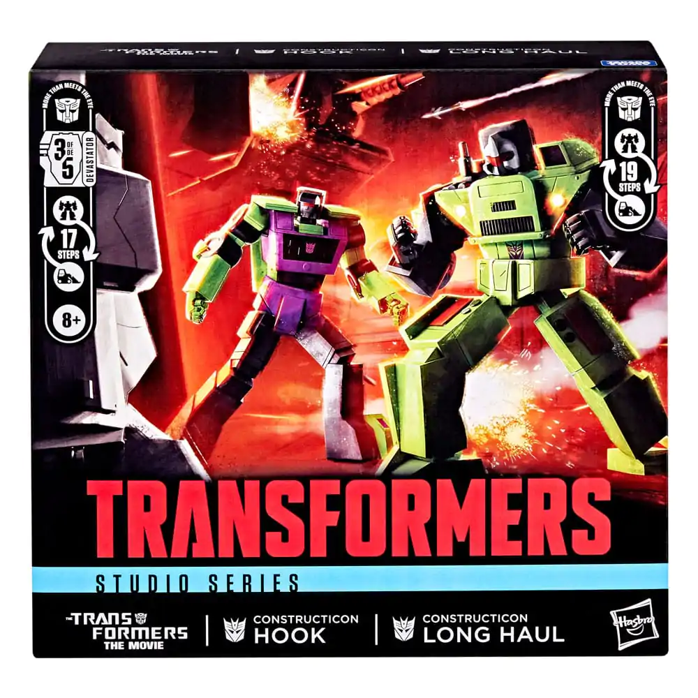The Transformers: The Movie Action Figure 2-Pack Constructicon Hook &amp; Constructicon Long Haul 16 cm product photo