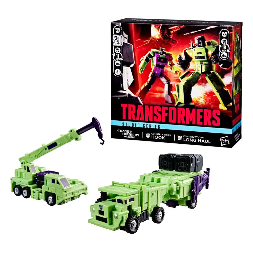 The Transformers: The Movie Action Figure 2-Pack Constructicon Hook &amp; Constructicon Long Haul 16 cm product photo