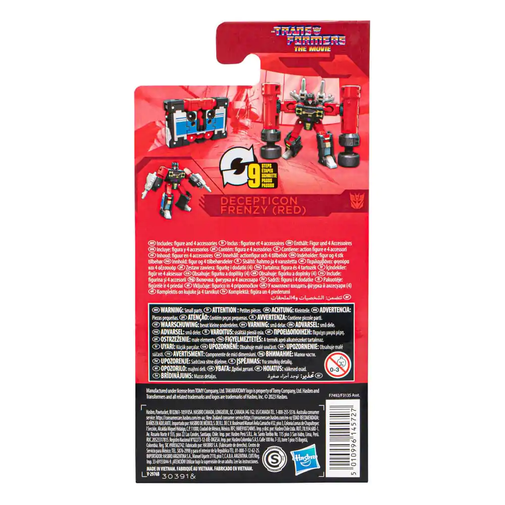 The Transformers: The Movie Generations Studio Series Core Class Action Figure Decpticon Frenzy (Red) 9 cm product photo