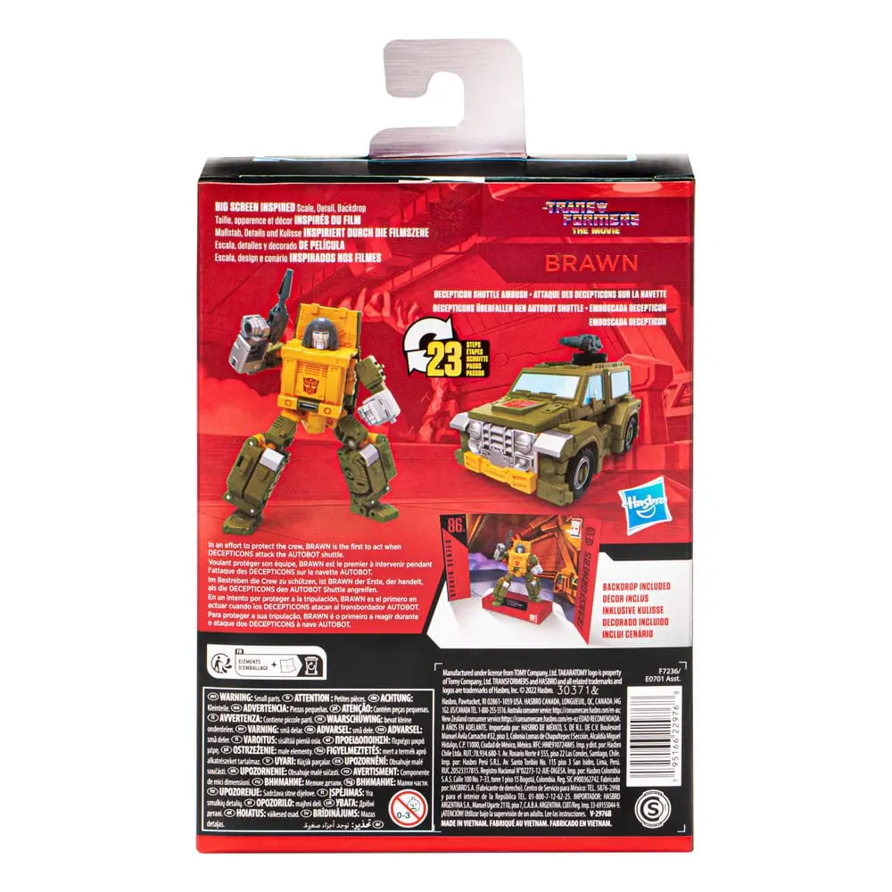 The Transformers: The Movie Generations Studio Series Deluxe Class Action Figure 86-22 Brawn 11 cm product photo