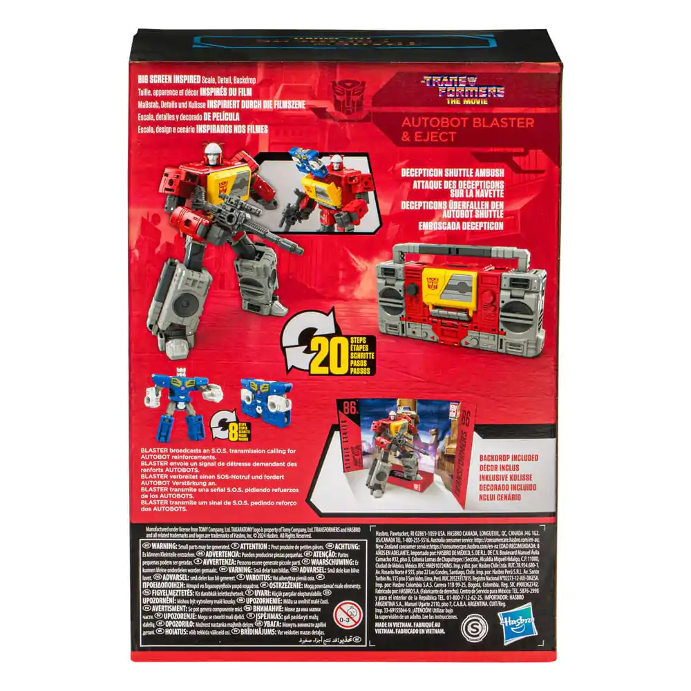 The Transformers: The Movie Generations Studio Series Voyager Class Action Figure Autobot Blaster & Eject 16 cm product photo