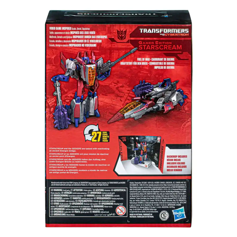 The Transformers: The Movie Generations Studio Series Voyager Class Action Figure Gamer Edition 06 Starscream 16 cm termékfotó