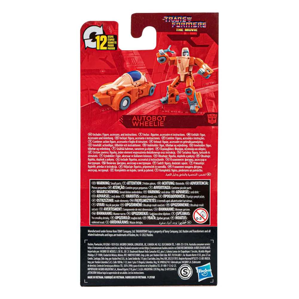 The Transformers: The Movie Studio Series Core Class Action Figure Autobot Wheelie 9 cm product photo