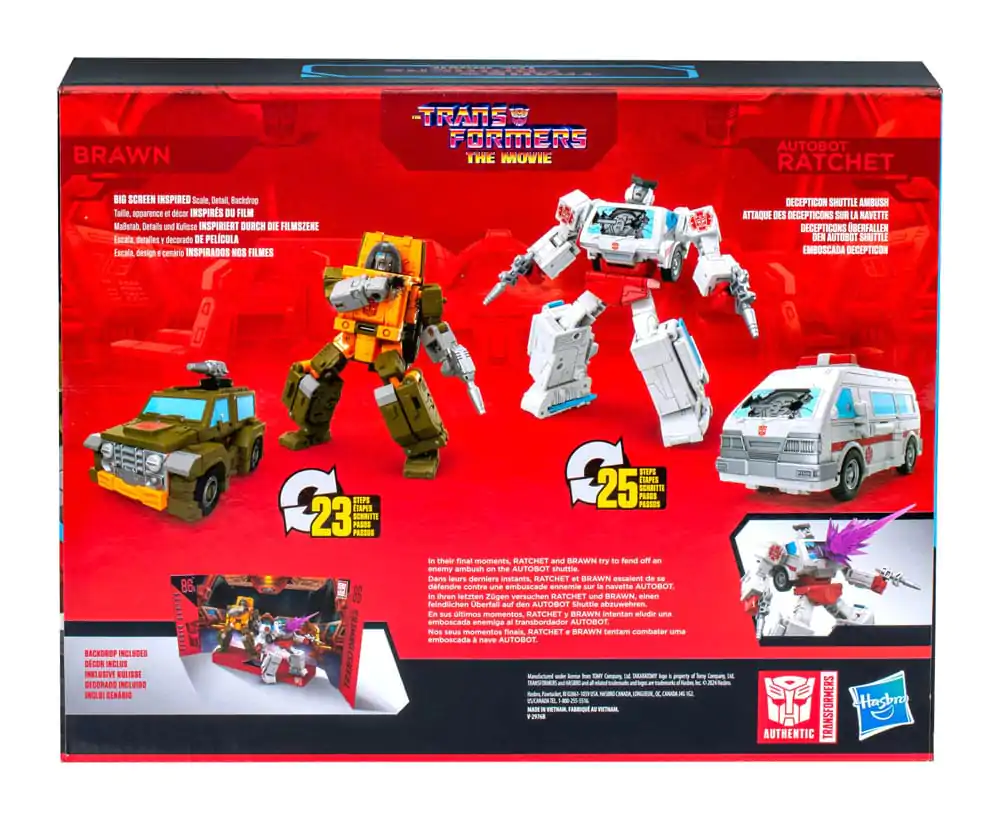 The Transformers: The Movie Studio Series Deluxe Class Action Figure 2-Pack Brawn & Autobot Ratchet 11 cm termékfotó