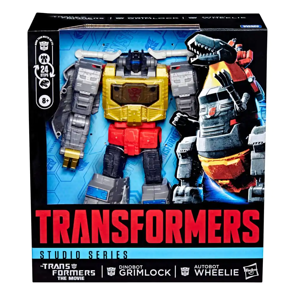 The Transformers: The Movie Studio Series Leader Class Action Figure Dinobot Grimlock &amp; Autobot Wheelie 22 cm product photo