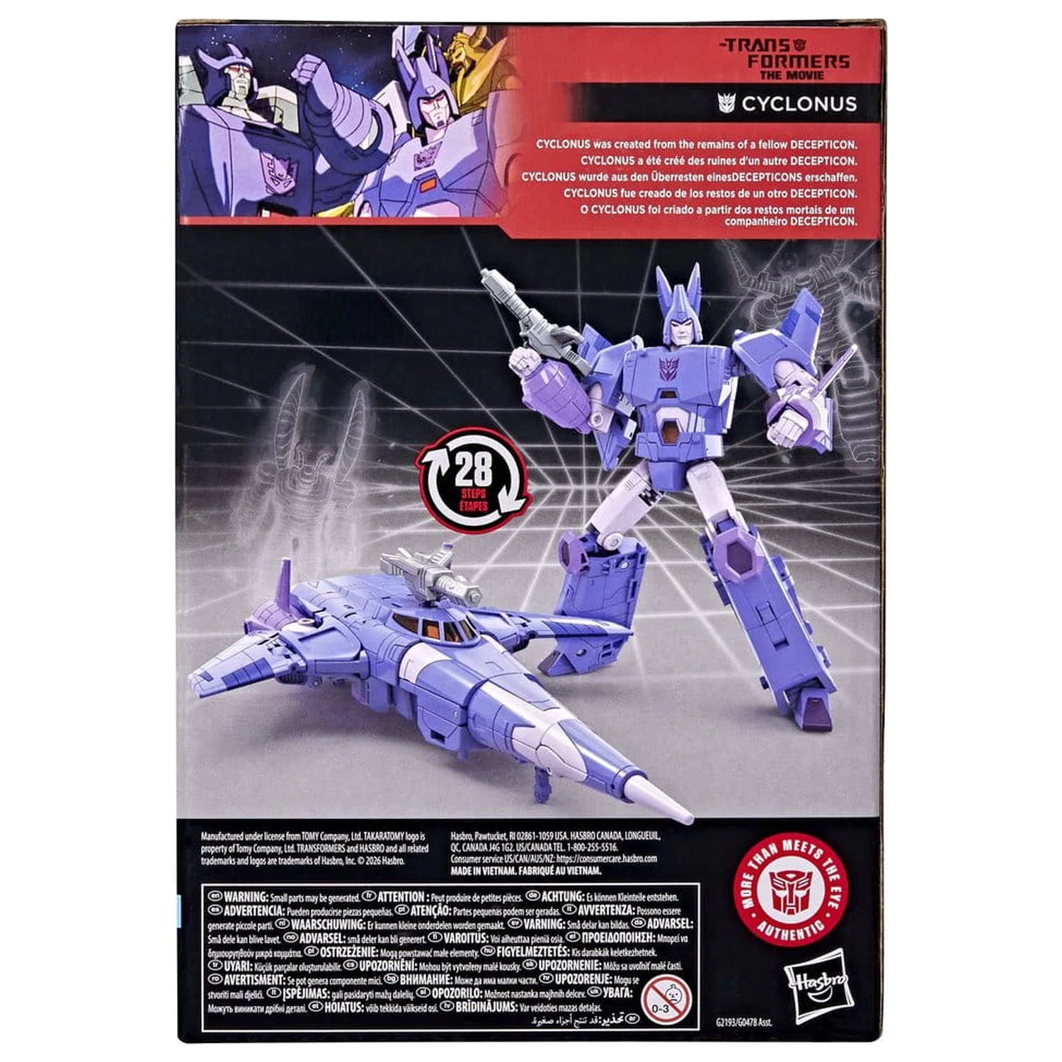 The Transformers: The Movie Studio Series Voyager Class Action Figure Cyclonus 20 cm product photo
