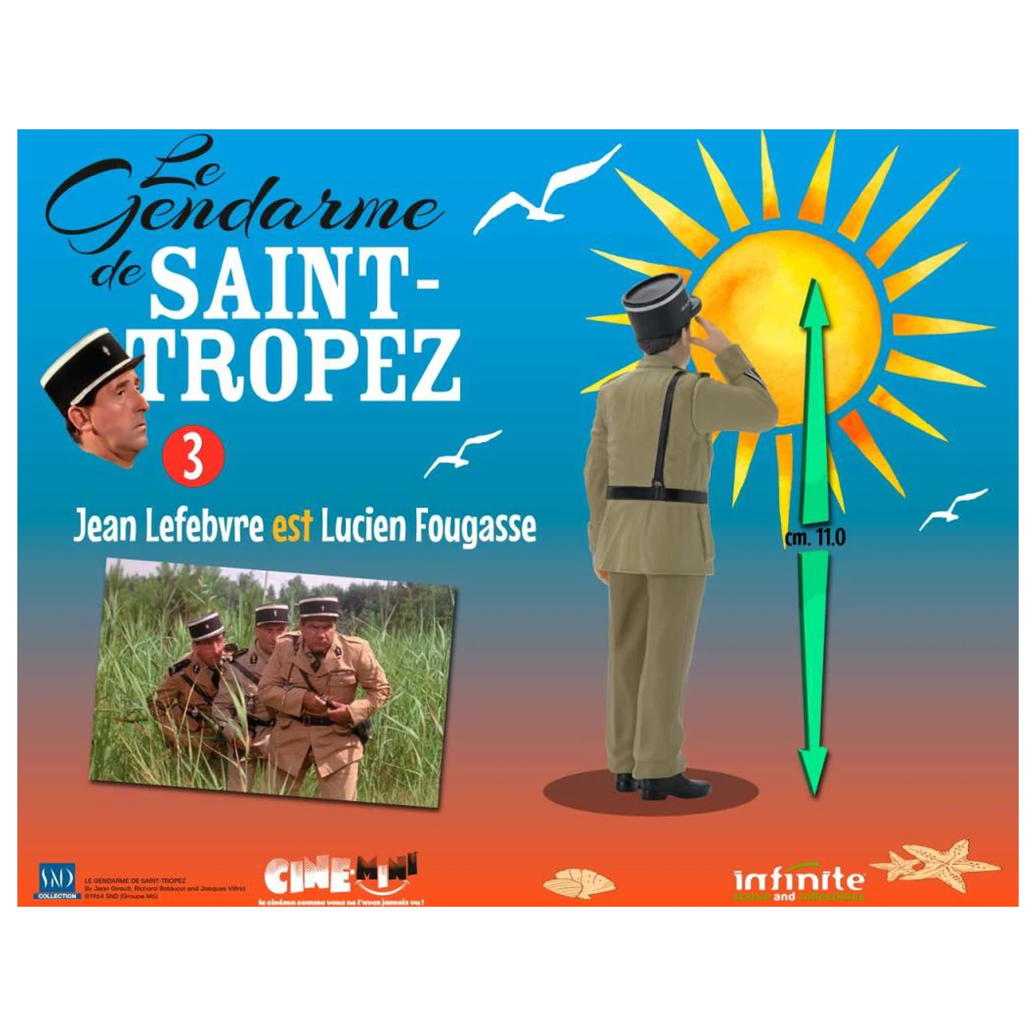 The Troops of St. Tropez Lucien Fougasse Figure 10cm product photo