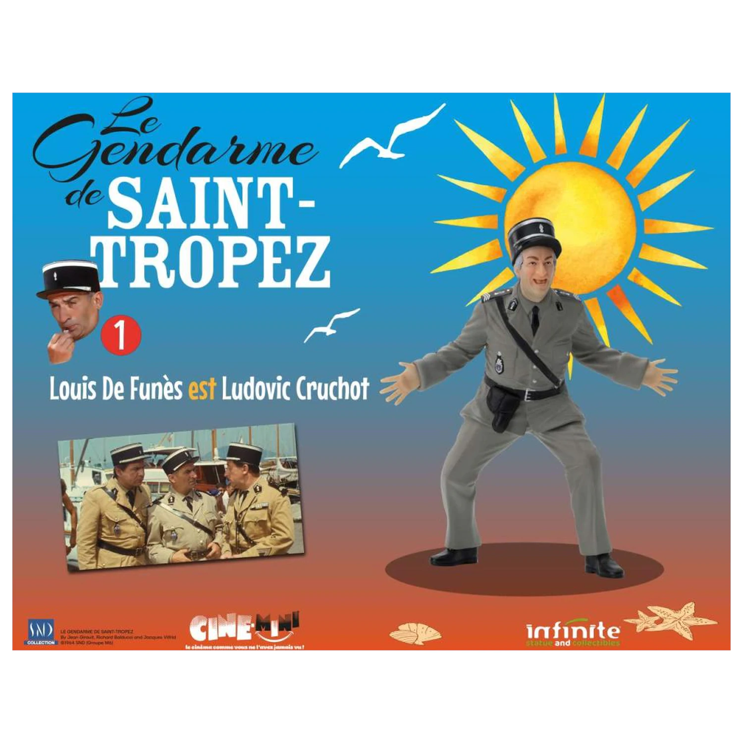 The Troops of St. Tropez Ludovic Cruchot Figure 10cm product photo