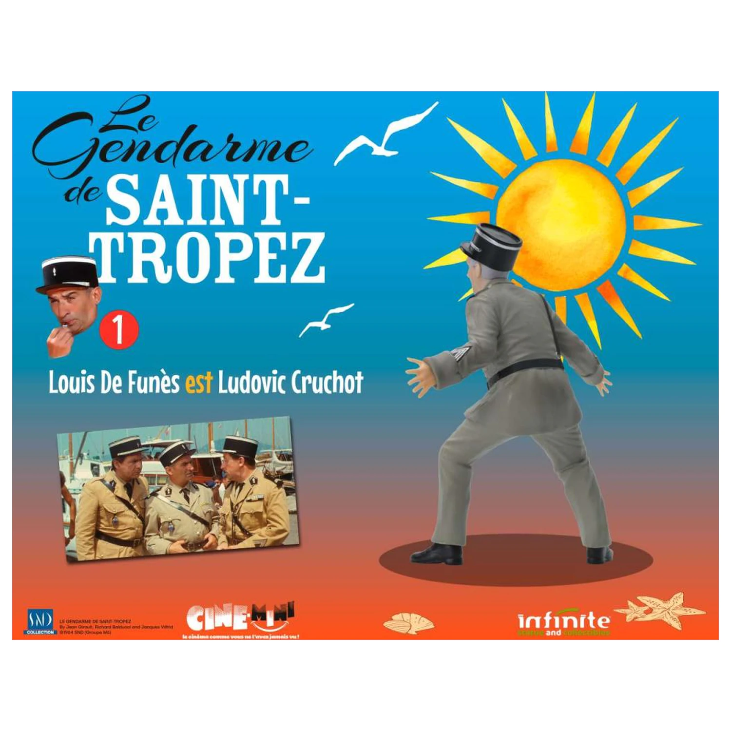 The Troops of St. Tropez Ludovic Cruchot Figure 10cm product photo