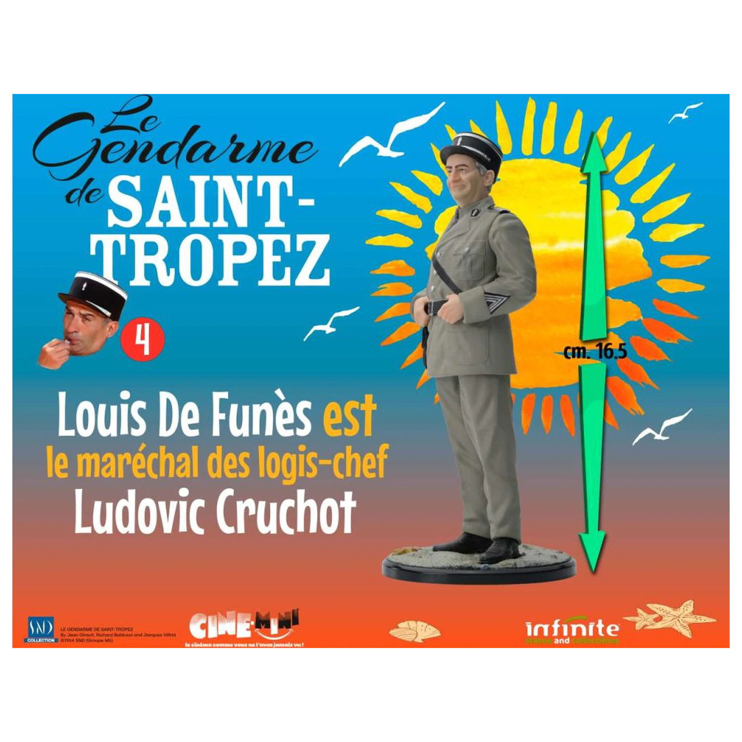 The Troops of St. Tropez Ludovic Cruchot Figure 16 cm product photo