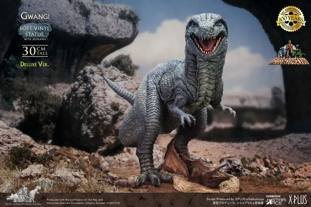The Valley of Gwangi Soft Vinyl Statue Ray Harryhausens Gwangi Deluxe Version 32 cm product photo
