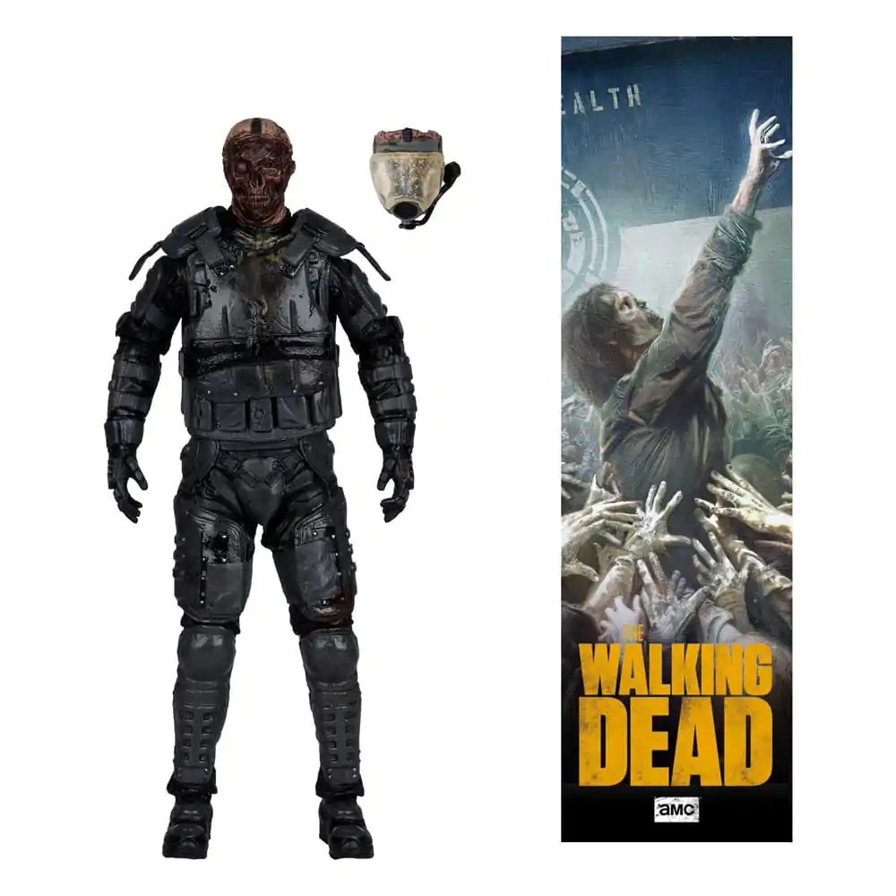 The Walking Dead  Action Figure Gas Mask Zombie (Season 4) 13 cm product photo