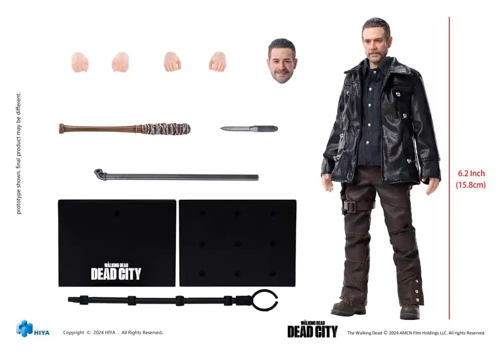 The Walking Dead: Dead City Exquisite Super Series  Action figure 1/12 Negan 16 cm termékfotó