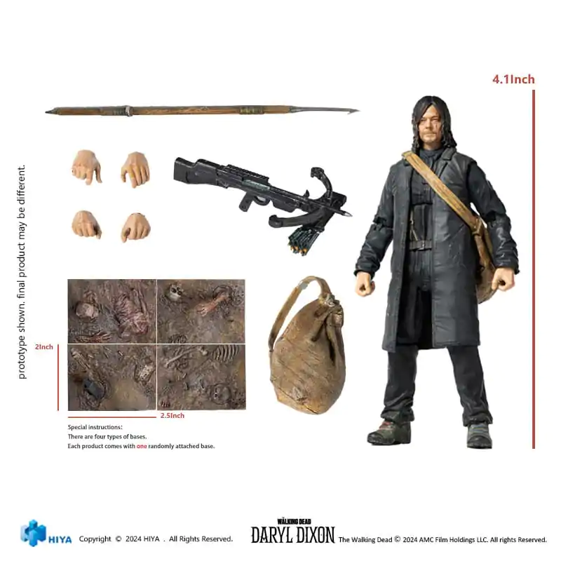 The Walking Dead Exquisite Mini Action Figure 1/18 Daryl 11 cm product photo