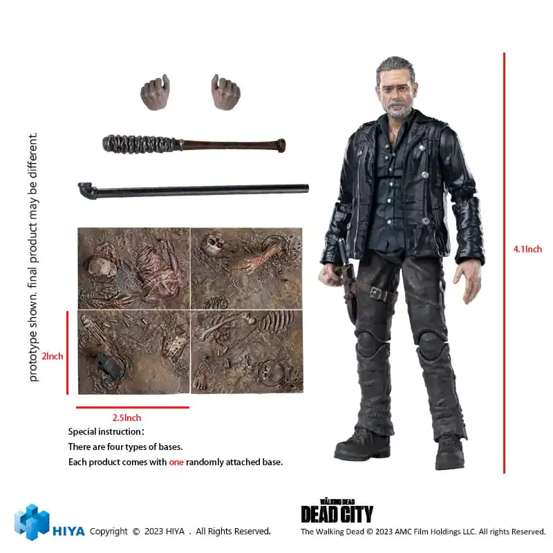 The Walking Dead Exquisite Mini Action Figure 1/18 Dead City Negan 11 cm termékfotó