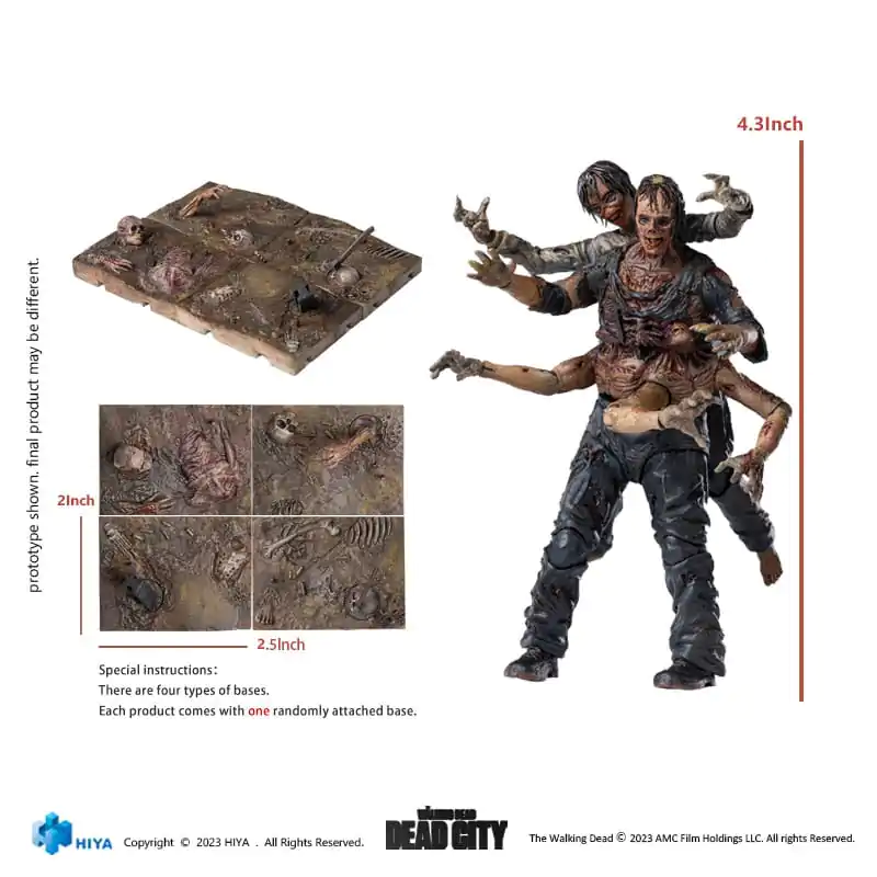 The Walking Dead Exquisite Mini Action Figure 1/18 Dead City Walker King 11 cm termékfotó