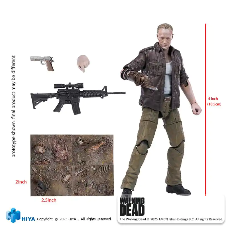 The Walking Dead Exquisite Mini Action Figure 1/18 Merle 11 cm product photo