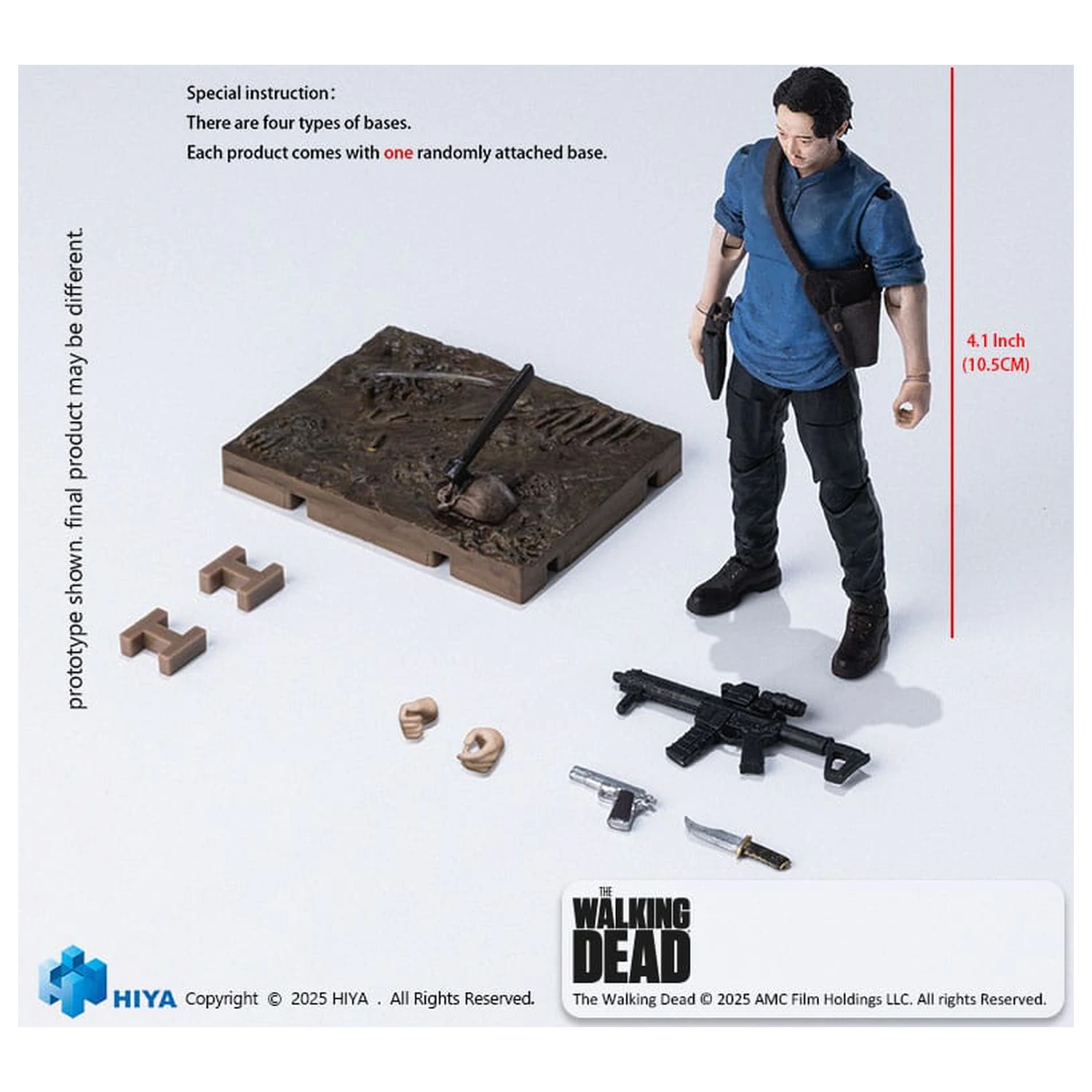The Walking Dead Exquisite Mini Series  Action figure 1/18 Glenn 11 cm product photo
