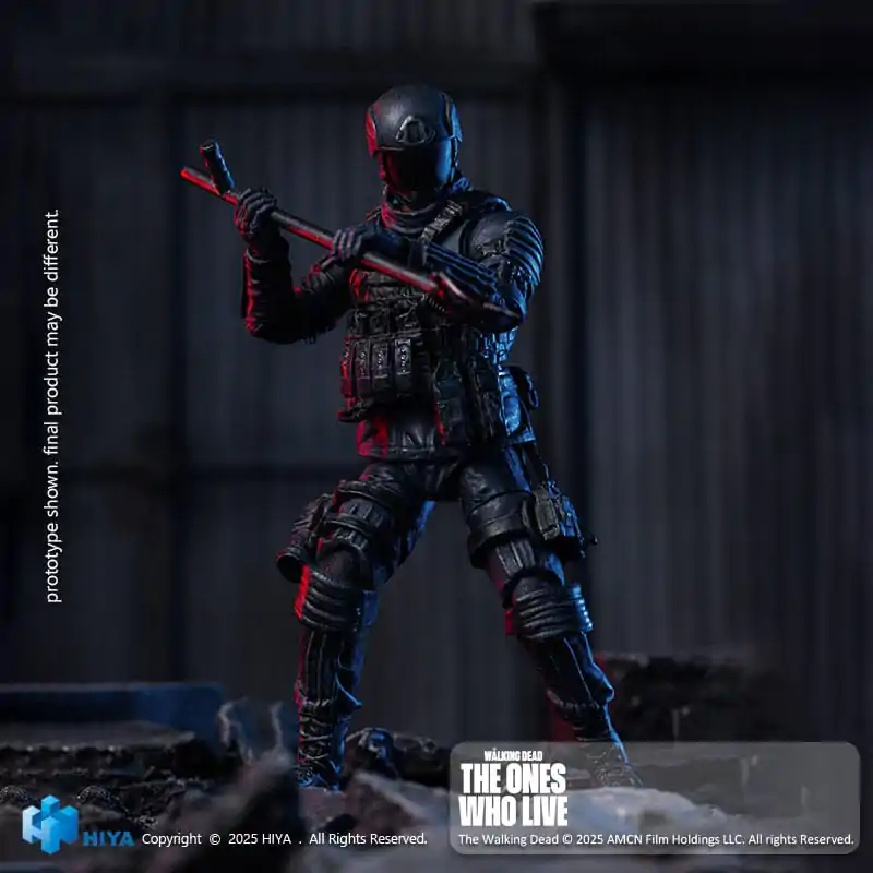 The Walking Dead: The Ones Who Lived Exquisite Mini Action Figure 1/18 CRM Soldier 10 cm product photo
