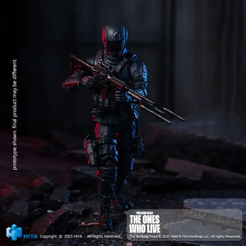 The Walking Dead: The Ones Who Lived Exquisite Mini Action Figure 1/18 CRM Soldier 10 cm product photo