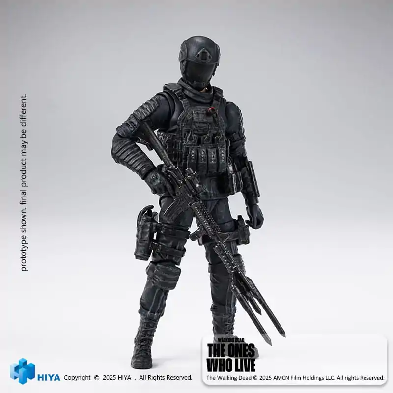 The Walking Dead: The Ones Who Lived Exquisite Mini Action Figure 1/18 CRM Soldier 10 cm product photo